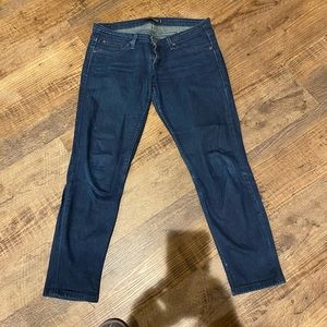 Levi’s 524 dark wash superlow skinny jeans